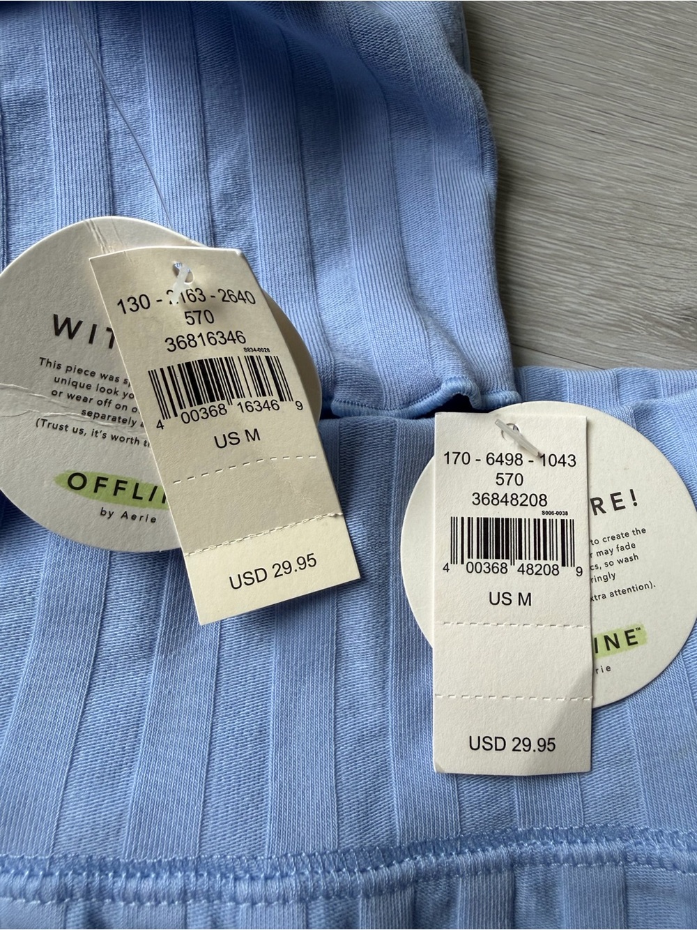 Aerie offline Ribbed Light Blue Tank and Skirt Set - Women - Picture 3 of 6